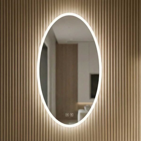 smart mirror oval without border