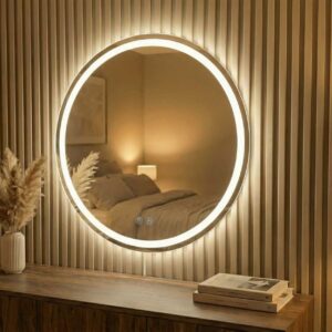 smart mirror round with border