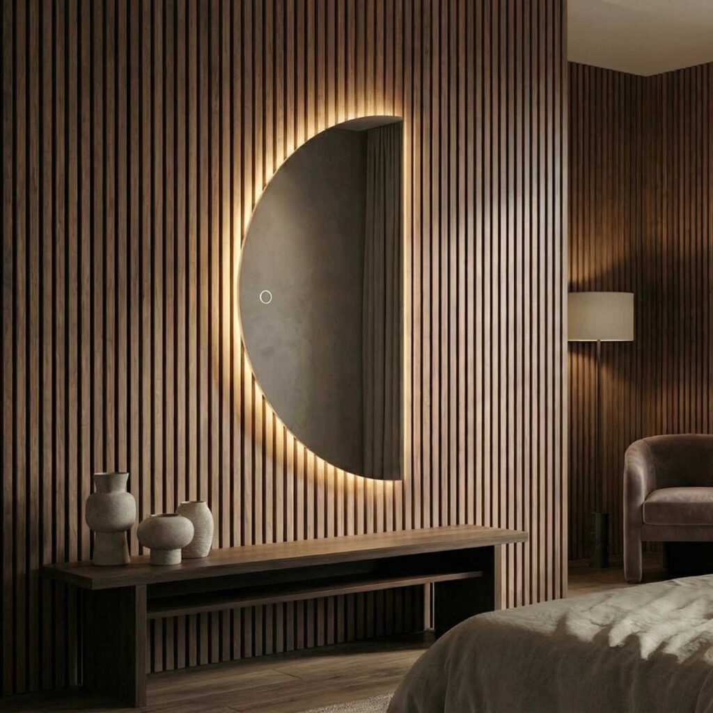 smart mirror semi circle big