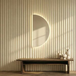 smart mirror semi circle small