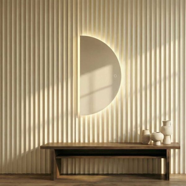 smart mirror semi circle small