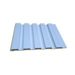 pvc mid slat white cladding