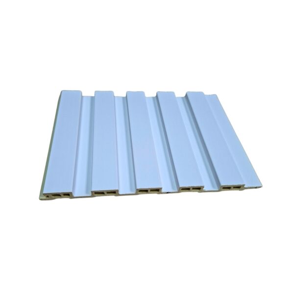 pvc mid slat white cladding