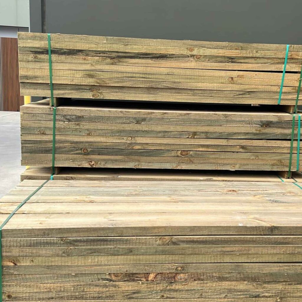H4 treated pine sleeper 200x50 retaining wall