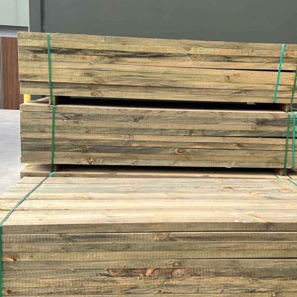 H4 treated pine sleeper 200x50 retaining wall